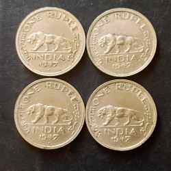 British India King and emperor George vi Denominaton 1₹ Metal coper nickel Same and similar piece available