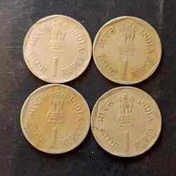 Alternative view of Republic India Denominaton 1₹ World food day 1992 Metal copper nickel Same and similar set are available