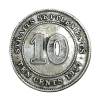 STRAITS SETTLEMENTS Silver 10 CENTS Year 1927 King GEORGE-V in Collectable Grade.