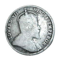 Alternative view of STRAITS SETTLEMENTS Silver 10 CENTS Year 1902 King EDWARD-VII **V. SCARE** Collectable Grade.