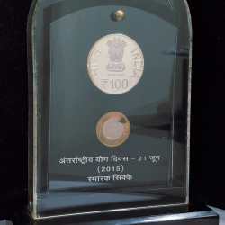 Alternative view of INTERNATIONAL DAY OF YOGA 21 JUNE - 2015 ( 2 COINS SET ) V. I .P SET EXTREMELY RARE