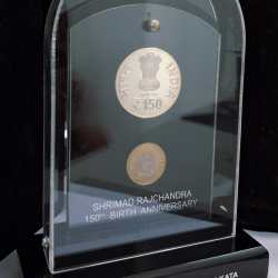 Alternative view of SHRIMAD RAJCHANDRA 150TH BIRTH ANNIVERSARY -1901 ( 2 COINS SET ) V. I .P SET EXTREMELY RARE