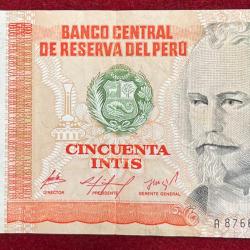 PERU 50 LINTIS RARE NOTE