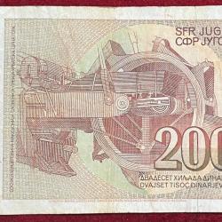 Alternative view of YUOGOSLAIA 20000 DINARA RARE NOTE