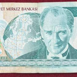 BANKASI 20 YIRMI YENI TURK LIRASI RARE NOTE