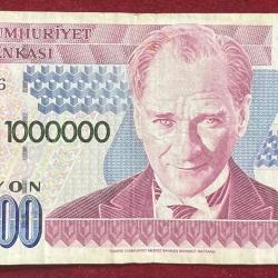 Turkey 1 000 000 Lira rare note