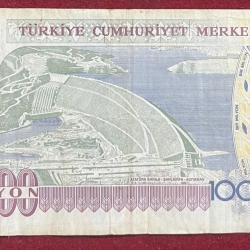 Alternative view of Turkey 1 000 000 Lira rare note