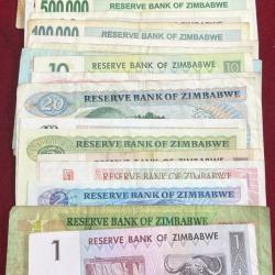 Alternative view of ZIMBABWE ( 26 DIFFERNT ) BIG SIZE DENOMINATION RARE ( 26 PCS SET ) LOWEST PRICE # SKU-102