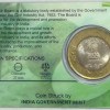 10 Rs 60 YEARS OF COIR BOARD COMMEMORATIVE ISSUE RARE COIN CARD SPECIAL EDITION - Image 2