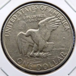 USA, 1 Dollar, 1971 / 1972, "Eisenhower Dollar", KM# 203, Fine Condition.