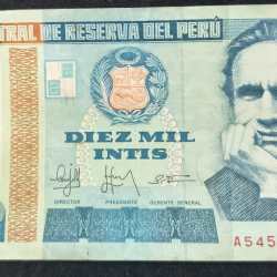 10000 PERU INTIS LOW CONDITION NOTE # SKU-47
