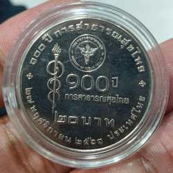 Alternative view of Thailand king Copper Nickel Proof Commemorative Coin 100th Anniversary – Thai Health Ruler Rama X Rare Coin with capsule # N-402