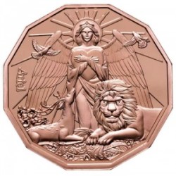 Alternative view of 2024 Samoa – Archangel in the zodiac - Aries VS Ariel - Gold Plated Proof Coin Beautiful Pack Set