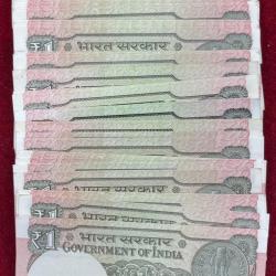 1 RUPEES (50 PCS LOTT) MIX YEARS GOVERNOR 2015-2020 RARE NOTE UNC #SKU-602