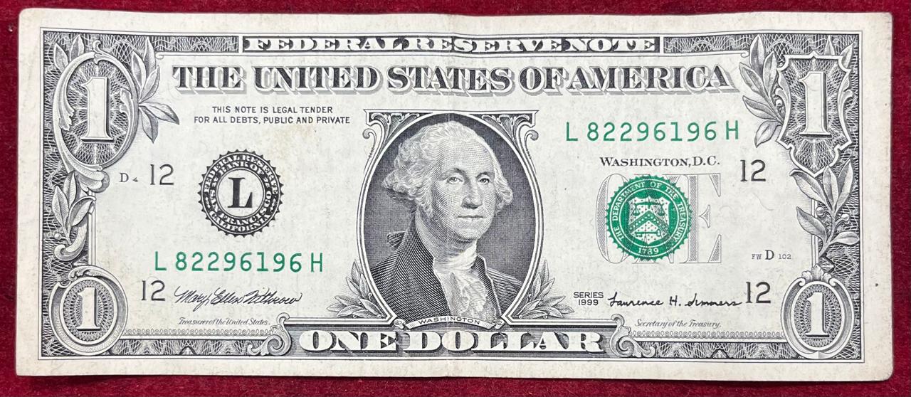 AMERICA 1 DOLLAR RARE NOTE #B-2