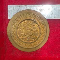 UNIVERSITY OF MARYLAND 1807-1856-1920 BIG SIZE OLD MEDAL# N-358