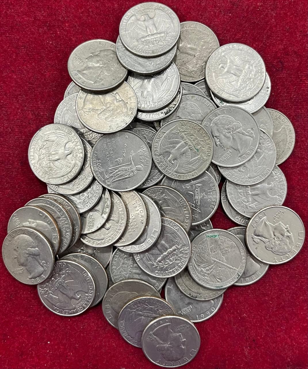 AMERICA QUARTER ANNA MIX DATE ( 60 PSC LOTT) RARE COIN LOWEST PRICE # N-509