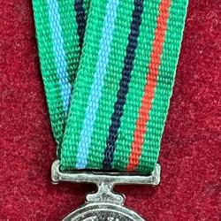 Alternative view of ORIGINAL UNAMED SAMANYA SEVA MEDAL 1963 WITH RIBNAN NAGALAND unamed medal (Small size miniature)#S-17