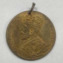 Alternative view of British India Medal- Freedom And Honour of King George V (1914-1919) Rare Coin # N-408