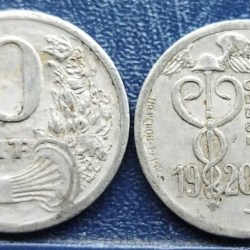 France, 10 Cent, 1920, Commune of Nice (Department of Alpes Maritimes) – Notgeld, Circulated Condition.