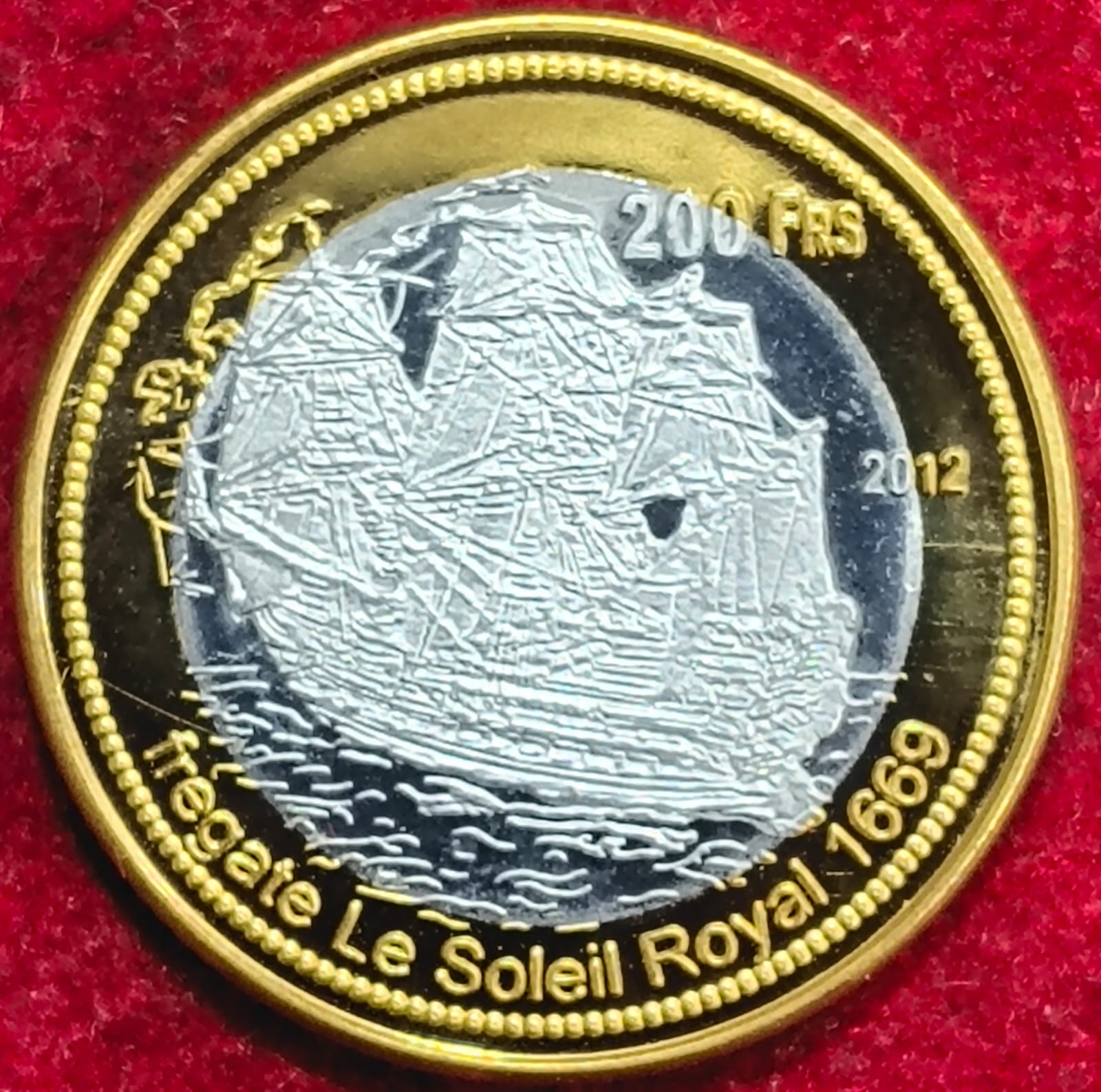 Bassas da India 200 Francs RARE COIN #S-42