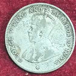 Alternative view of STRAITS SETTLEMCNT 10 CENT GEORGE V 1919 SILVER RARE COIN #S-47
