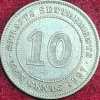 STRAITS SETTLEMCNT 10 CENT GEORGE V 1927 SILVER RARE COIN #S-50