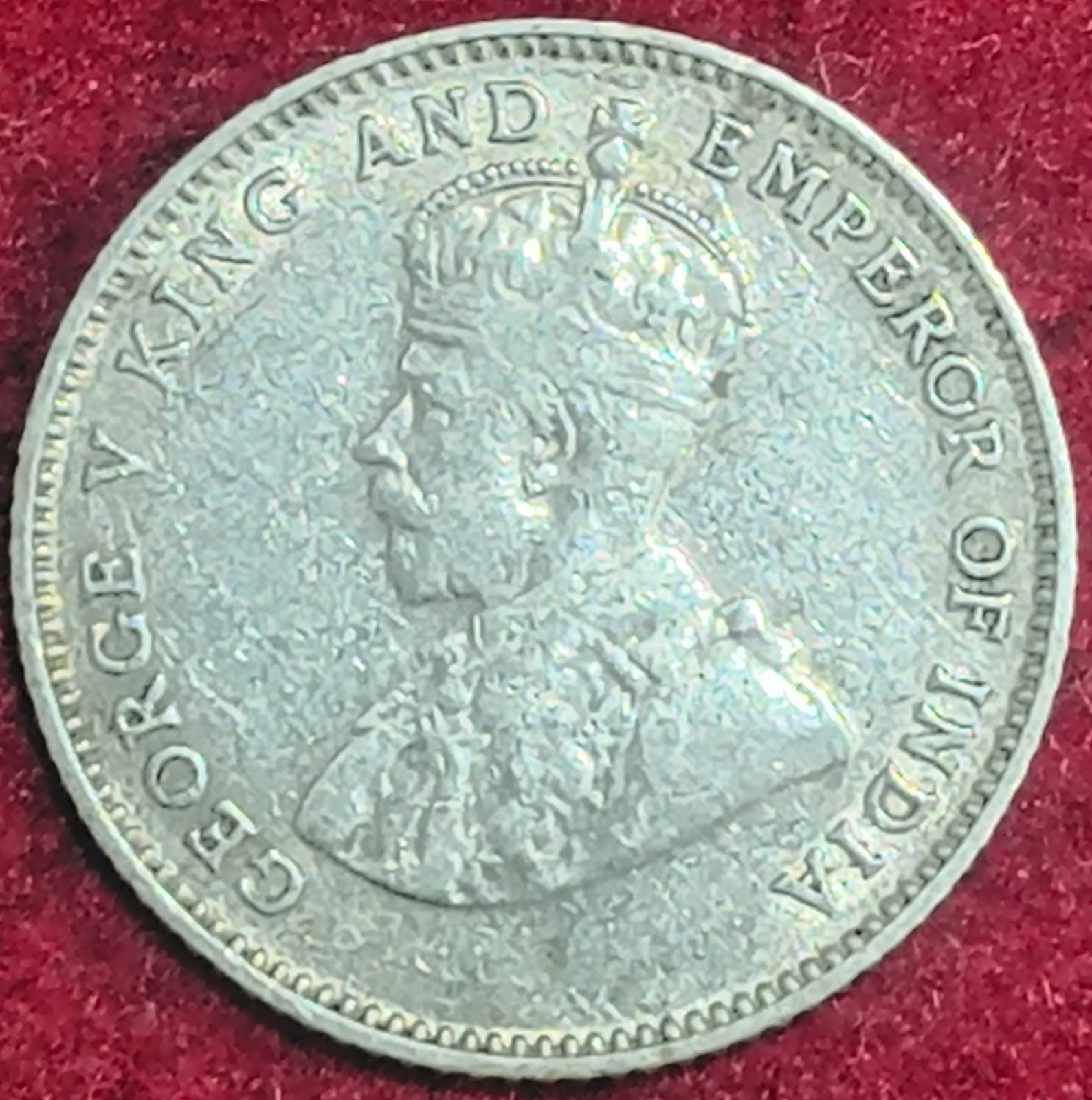 STRAITS SETTLEMCNT 10 CENT GEORGE V 1927 SILVER RARE COIN #S-50 - Image 2