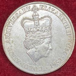 1953-2013 CORONATION ANIVERSARY ELIZABETH II 2013 ANIVARSARY MEDAL #S-89