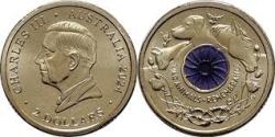 Australia, 2 Dollars, 2024, Remembrance Day - War Animals, Coloured, UNC Condition.
