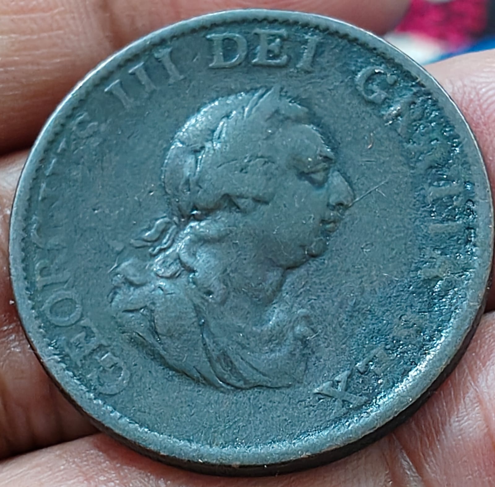 1799 United Kingdom ½ Penny - George III 3rd issue ½ Penny (1⁄480) weight 12.6 g Extermaly Rare #S-83