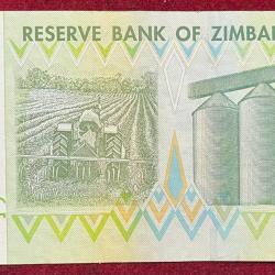 Alternative view of ZIMBABWE 10 DOLLARS UNC BANK NOTE