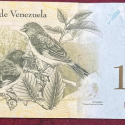 Alternative view of VENEZUELA 100 CIEN MIL BOLIVARES UNC BANK NOTE