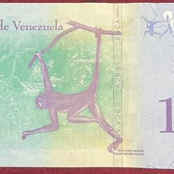 Alternative view of VENEZUELA 100 CIEN BOLIVARES UNC BANK NOTE