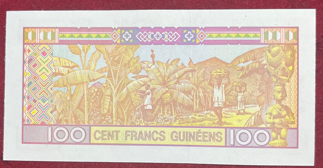 GUINEA 100 FRANCS UNC BANK NOTE - Image 2