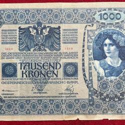 Alternative view of AUSTRAI 1000 KRONEN 1902 BIG SIZE NOTE CONDITION AS PER IMAGE