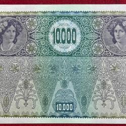 Alternative view of AUSTRAI HUNGARI 1000 KRONEN 1918 BIG SIZE UNC NOTE