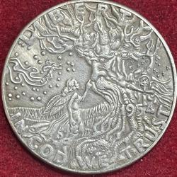 Alternative view of HALF DOLLARE AMERICA TOKEN COIN #S-129