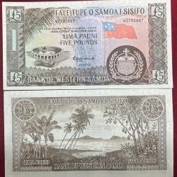 SISIFO LIMA PAUNI 5 POUNDS UNC 1 NOTE