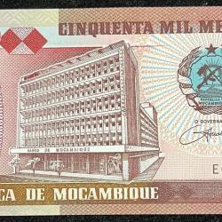 Alternative view of DE MOCAMBIQUE 50000 MIL METICAIS UNC BANK NOTE