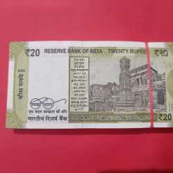 Alternative view of 20 Rs 100 Notes Ascending and Descending like 777879,141516,444342 Collecotres Item