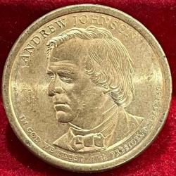 UNITED STATES 1 DOLLAR ANDREW JOHNSON RARE COIN #I-26
