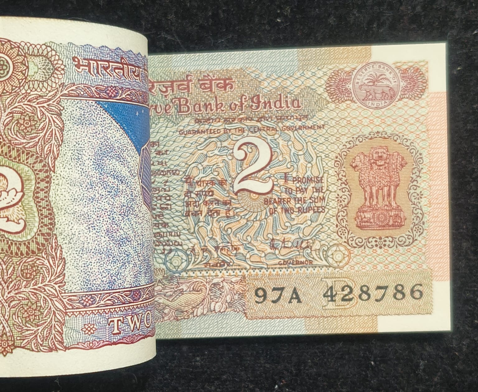 786 Fancy Number 2 Rupees R.N Malhotra 100 Note Serial Packet - Image 3