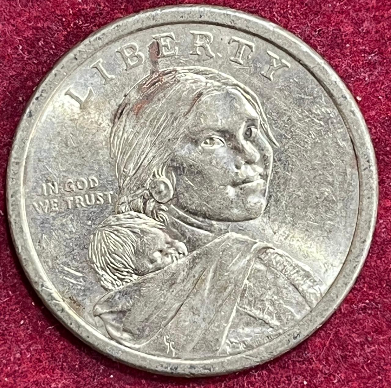 UNITED STATES 1 DOLLAR NATIVE AMERICAN DOLLAR HAUDENOSAUNEE- GREAT LAW OF PEACE RARE COIN #I-36 - Image 2