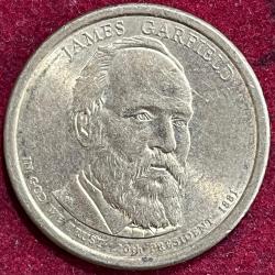 UNITED STATES 1 DOLLAR JAMES GARFIELD RARE COIN #I-28