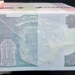 Alternative view of 2018 one rupees sealed pack Rim 1000 note Rare date