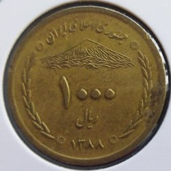 Iran, 1000 Riyals, 2009, KM# 1272, Condition as per image.