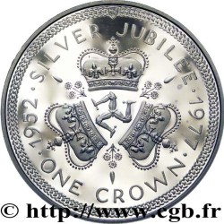 Alternative view of 1 Crown Queen Elizabeth II Silver Jubilee Silver Issue Limited Issue