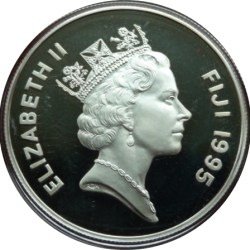 Alternative view of 10 Dollars Queen Elizabeth II Move to Buckingham Palace 1937 Unique and Rare Silver