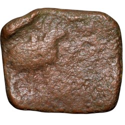 Copper coin of Ancient Ujjaini (2nd Cen. BC) with Bull facing right